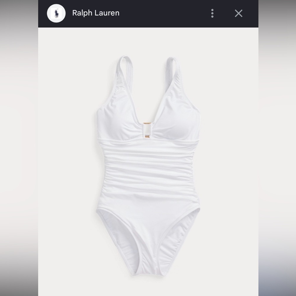 Classic White One-Piece Swimsuit